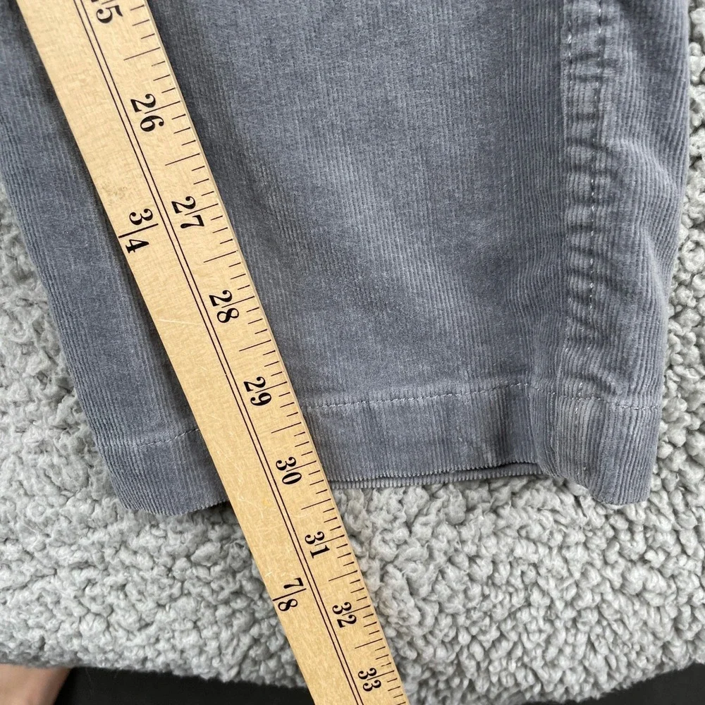 Vuori Pants Mens Large Grey Meta Corduroy Elastic Waist Drawstring V440 Slim Fit